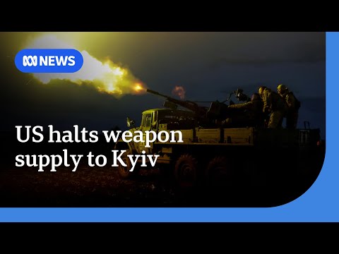 YouTube video thumbnail: Ukraine Warns US Decision to Halt Weapons Supply Will ‘Encourage’ Russia