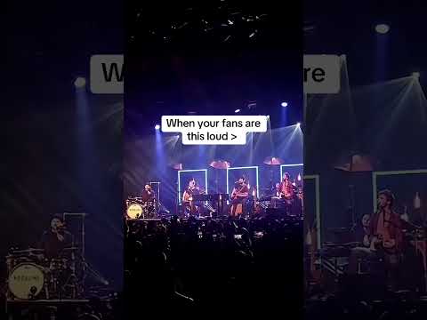 When your fans are this loud ❤️ #kodaline #liveshow