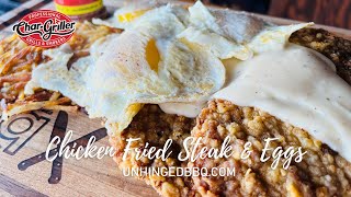 Chicken Fried Steak & Eggs on the Char-Griller Flat Iron | ubbq Recipe