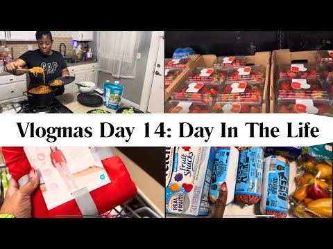 VLOGMAS DAY 14: DAY IN THE LIFE | GOING TO ALDI FOR FOOD AFTER 2 WEEKS | GROCERY HAUL | COOK DINNER