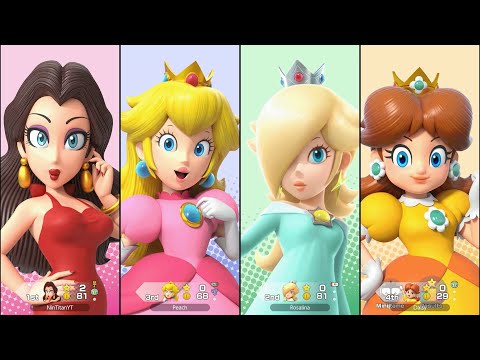 Super Mario Party Jamboree - Pauline vs Peach vs Daisy vs Rosalina - Western Land