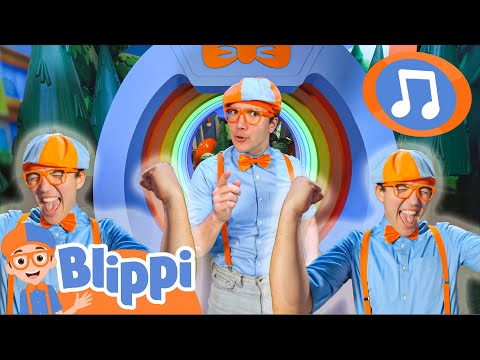 Singing blippi theme song🎶🎙️ |  Blippi 🔍 | Kids Learning Videos! | Exploring and Learning