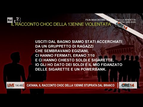 Catania, il racconto choc della 13enne stuprata dal branco - Ore 14 del 06/02/2024