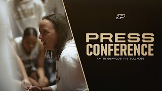 Katie Gearlds Postgame Press Conference | vs. Illinois | Purdue Women's Basketball