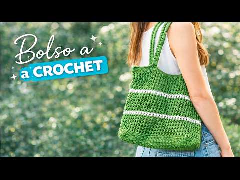 🌈Este BOLSO a CROCHET se ve de TIENDA 😍👜 | Fácil y hermoso - TUTORIAL