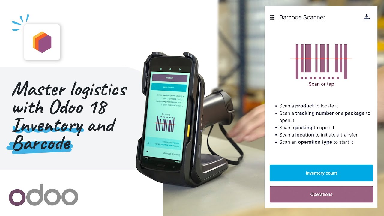 Master logistics with Odoo 18 Inventory and Barcode | 03.10.2024

Explore how Odoo 18's new features in the Inventory and Barcode applications such as MTSO routes, improved putaway rules, ...