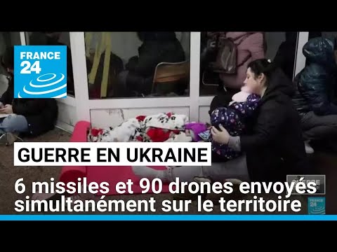 Ukraine : 6 missiles et 90 drones russes envoyés simultanément sur le territoire • FRANCE 24