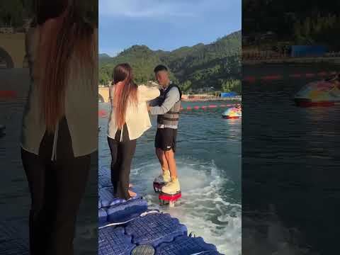 Flyboard ride is so fun 🤪😚✌️ #amusementpark #adventure #flyboard #bluesilver