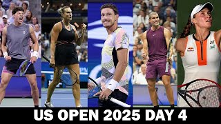 US Open 2025 Live Updates: Day 4 Scores & Results | Sabalenka, Alcaraz & Shelton Advance