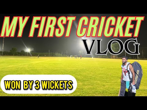 My First Cricket Vlog in Night Match || Cricket Vlog || KHILADI XI