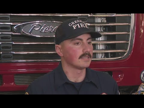 Gresham firefighter recounts experience after suffering severe burns in duplex fire