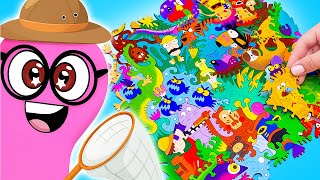 Sam’s Wild Jungle Adventure! 🐍🦜 Turned Into a Puzzle?!