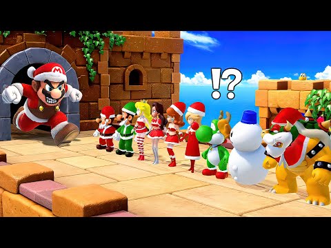 Super Mario Party - Christmas Time All Character Chrismas Outfit (Hardest Difficulty)