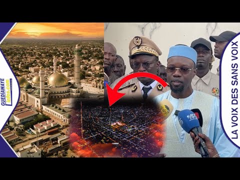 Visite de Ousmane Sonko à Tivaoune à la grande Mosquée « Djiouma Dji fierté la si Askane wi »