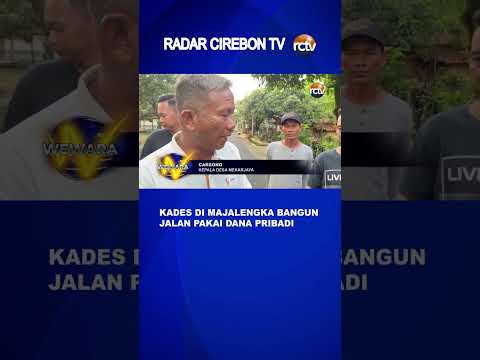 Kades di Majalengka Bangun Jalan Pakai Dana Pribadi