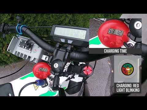 CHARGE CYCLE EXAMPLE (Qulbix Q140MD Core Race electric motorcycle - short clips)