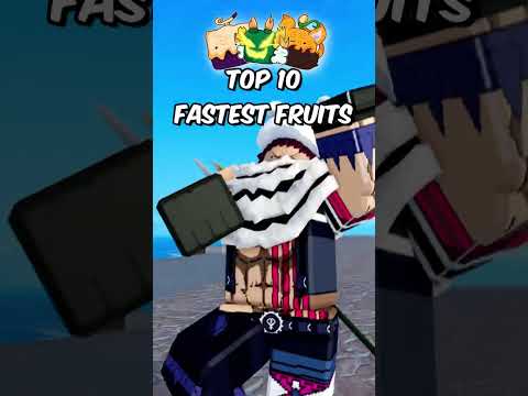 Top 10 FASTEST Fruits in Blox Fruits #bloxfruits #shorts