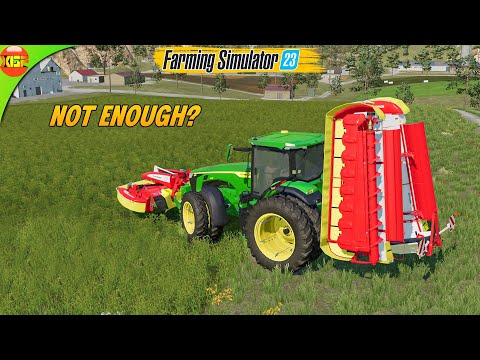 Big Grass Field is Not Enough For Our Cows | John Deere Farm Fs23 #49