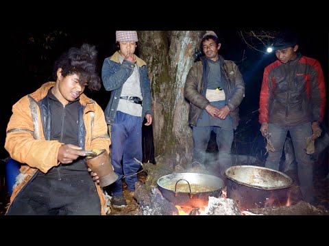 dinner in the jungle with sheep herd || shepherd life of Nepal || @ruralnepalquest