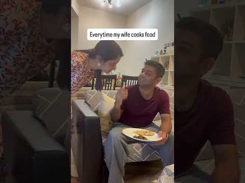 Wife waiting for husband’s reaction #song #music #husbandwife #trending #comedy #youtubeshorts #fun