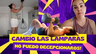Cambio las lámparas de la cocina. No puedo decepcionaros!