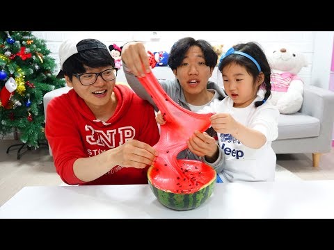 Boram Pretend Play with a Watermelon Slime