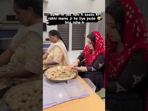 Mama ji ko bohot pasend h ghar ki mithai 😊 #rajnirathee #rajni #arrangemarriage