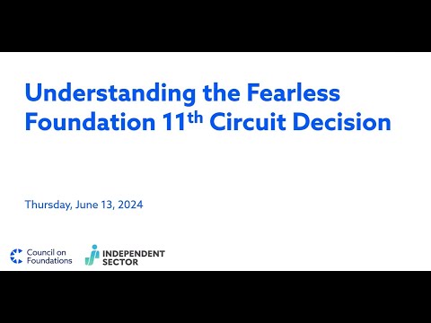 Understanding the Fearless Foundation 11th Circuit Decision