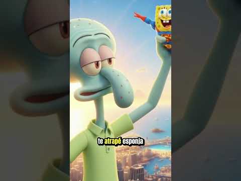 Esponja se convierte en super héroe 😎 #bobesponja #comedia #animación #parodia