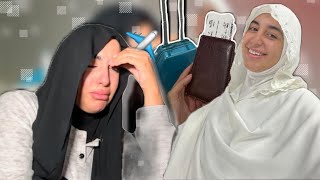 أول سفرة من بعد …. بدات بالبكاء وسالات بالفرح 🤲