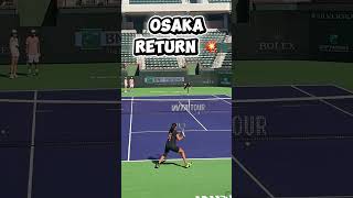 Naomi Osaka Return 🔥 #tennis