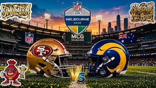 NFL international Melbourne Game 49ers Vs Rams Madden 27 Simulation Game #simulation #madden27