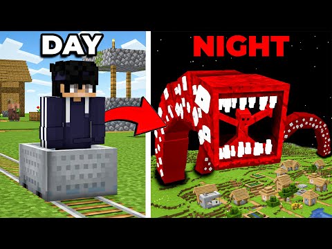 We Found TRAIN EATER Attacking Our World In Minecraft!!