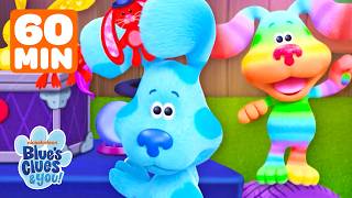 Rainbow Puppy Sings, Dances & Solves Clues with Blue for 1 HOUR! 🌈 | Blue's Clues & You!