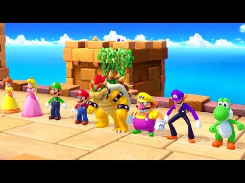 Mario Party Series - All Minigames (Through Jamboree)