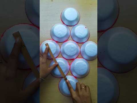 Best out of waste thermocol bowls #thermocolbowlscraft #shorts #youtubeshorts #viralshort