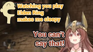 When Chat Suddenly Says Korone's Elden Ring Stream Makes Him Sleepy, K