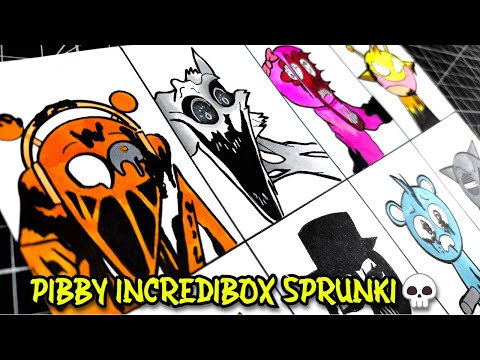 Dibujo Friday Night Funkin'  Pibby Pink Eye // Full Story | Incredibox Sprunk⚠️Sprunki glitched