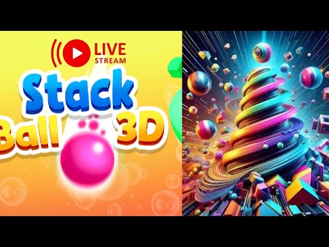 Live Stack ball 3d 🏀 highest score challenges 🎮 #stackbounce #shorts #viral #gaming @causalgamers2.0