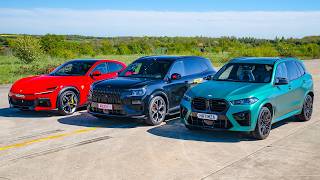 Ferrari Purosangue vs BMW X5 M vs SZALONY CHIŃSKI SUV: wyścig