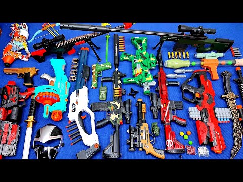 Collecting 7 Sniper Rifles and AK47 Guns Super Machine Gun Air Gun Arrow Gun Water Gun Sword Shotgun