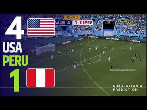 ⚽ Estados Unidos 4-1 Perú [RESUMEN] <strong>Partido</strong> amistoso 2026 ✅ | <strong>Partido</strong>  Simulación/Recreación