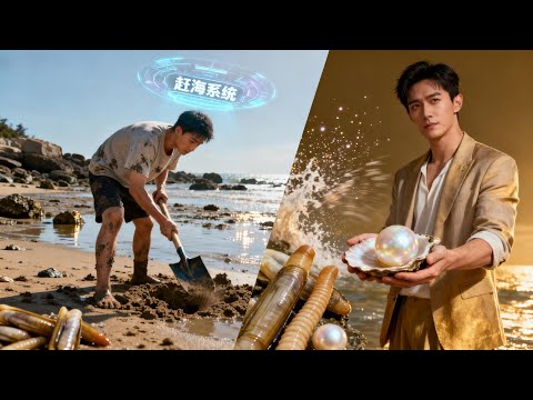 [Multi SUB] ｜开局一把沙铲，我在海边爆改人生！重生回渔村，手握赶海系统，从村溜子逆袭海岛首富！！！