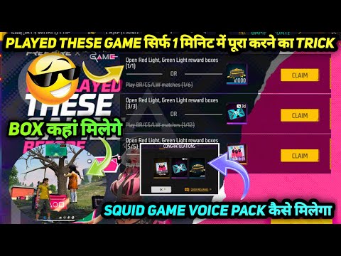 HOW TO COMPLETE I'VE PLAYED THESE GAMES BEFORE EVENT PURA KAREN KAISE MLEGA SQUID GAME VOICE PACK 1