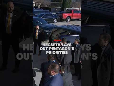 Hegseth lays out Pentagon’s priorities