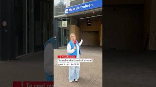 🚆 Tunnel bij station gaat 's nachts dicht #utrechtcentraal #utrecht #rtvutrecht #tunnel