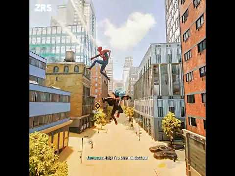 Spider-Men Save J. Jonah Jameson Scene [4K]┃Marvel's Spider-Man 2 #shorts