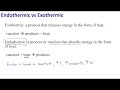 Endothermic and Exothermic Reactions