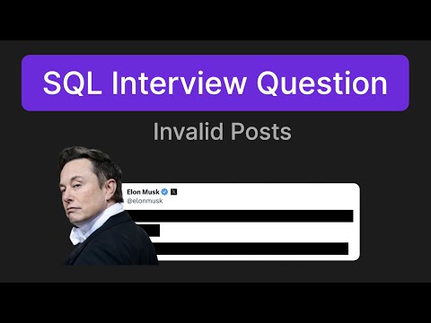 Invalid Posts - SQL Interview Question