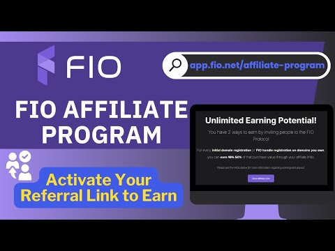 Earn Big: FIO Affiliate Program - How to Activate Your Unique Link